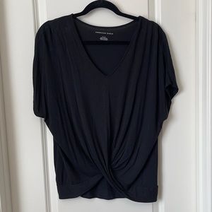 American Eagle Soft and Sexy Twist Front Tee